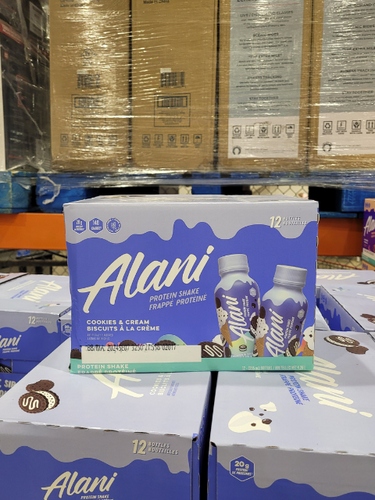 Image of Alani Nu Protein Shake Cookies & Cream 12-Pack - 12 x 355 grams
